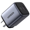 UGREEN Nexode 35W Dual Ports GaN Wall Power Charger - 1x USB-C 25W Max & 1x USB-A Port 7.5W Max