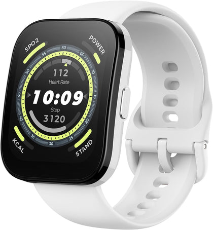Amazfit Bip 5 Smart Watch 46mm, GPS, Amazon Alexa Built-in, Bluetooth Calling, 10-Day Battery, Heart-Rate & VO2 Max, Sleep Health Monitoring, AI Fitness Tracker App, for Android & iPhone