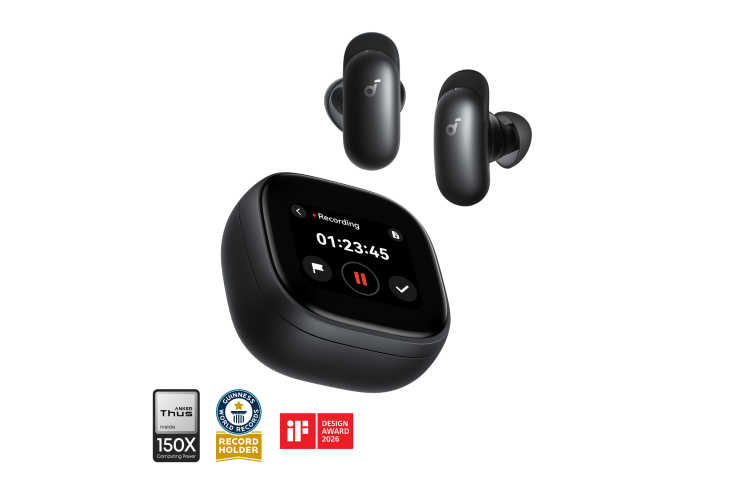Soundcore Liberty 5 Pro Max | Earbuds with AI Note-Taker Smart Case
