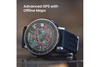 Amazfit Active 3 Premium GPS Running Smart Watch 45mm, 1.32" AMOLED Sapphire Display, 12-Day Battery, 4GB, NFC, Offline Maps, 170+ Workouts, 5 ATM, for Android & iPhone
