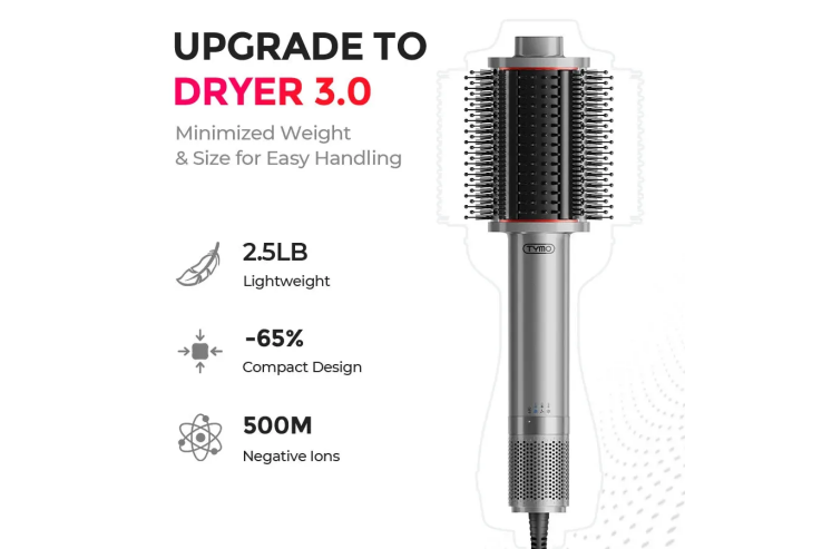 TYMO AIEBEAM Hot Air Brush Grey