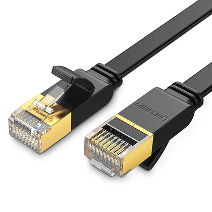 UGREEN Cat 7 10Gbps Flat Snag-less Network Lan Cable - Black - 15M - UG-11266