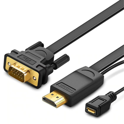 UGREEN UG-30449 HDMI to VGA Cable - 1.5m - Black