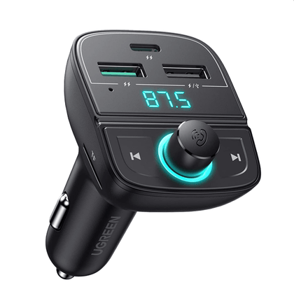 UGREEN Bluetooth Car Charger (5.0+PD+QC3.0+USB Flash Drive+TF) – UG-80910