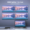 UGREEN HDMI Splitter 1 in 4 Out 4K@60Hz 18 Gbps 1x4 Only Mirror Screen Support EDID HDCP 2.2/1.4 3D HDR Compatible with Xbox PS5/4 Switch Projector