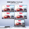 UGREEN HDMI Splitter 1 in 4 Out 4K@60Hz 18 Gbps 1x4 Only Mirror Screen Support EDID HDCP 2.2/1.4 3D HDR Compatible with Xbox PS5/4 Switch Projector