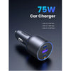 UGREEN UG-35024 75W 3-Port Fast Car Charger