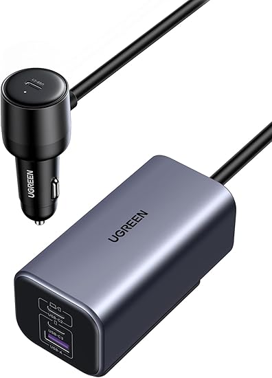 UGREEN 150W 4-Port GaN Fast Car Charger