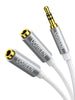 UGREEN 10780 3.5 Aux Stereo Audio Splitter Cable with Braid 20cm