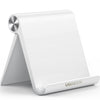 UGREEN Tablet Stand Holder Multi-Angle Cell Phone Stand Adjustable Desktop Stand Holder Compatible with iPad 2021 2020 iPad Mini 6 iPad Air, iPhone 13 12 11 Pro Max 13 12 Mini, Galaxy Tabs, White