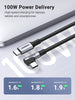 UGREEN USB C to USB C Cable 100W, Right Angle USB Type C Charging Cable 90 Degree PD Cord for MacBook Pro Air, iPad Pro 2022, Dell XPS13 15, Galaxy S23 S22 S20, Google Chromebook, PS5 Controller, 6ft