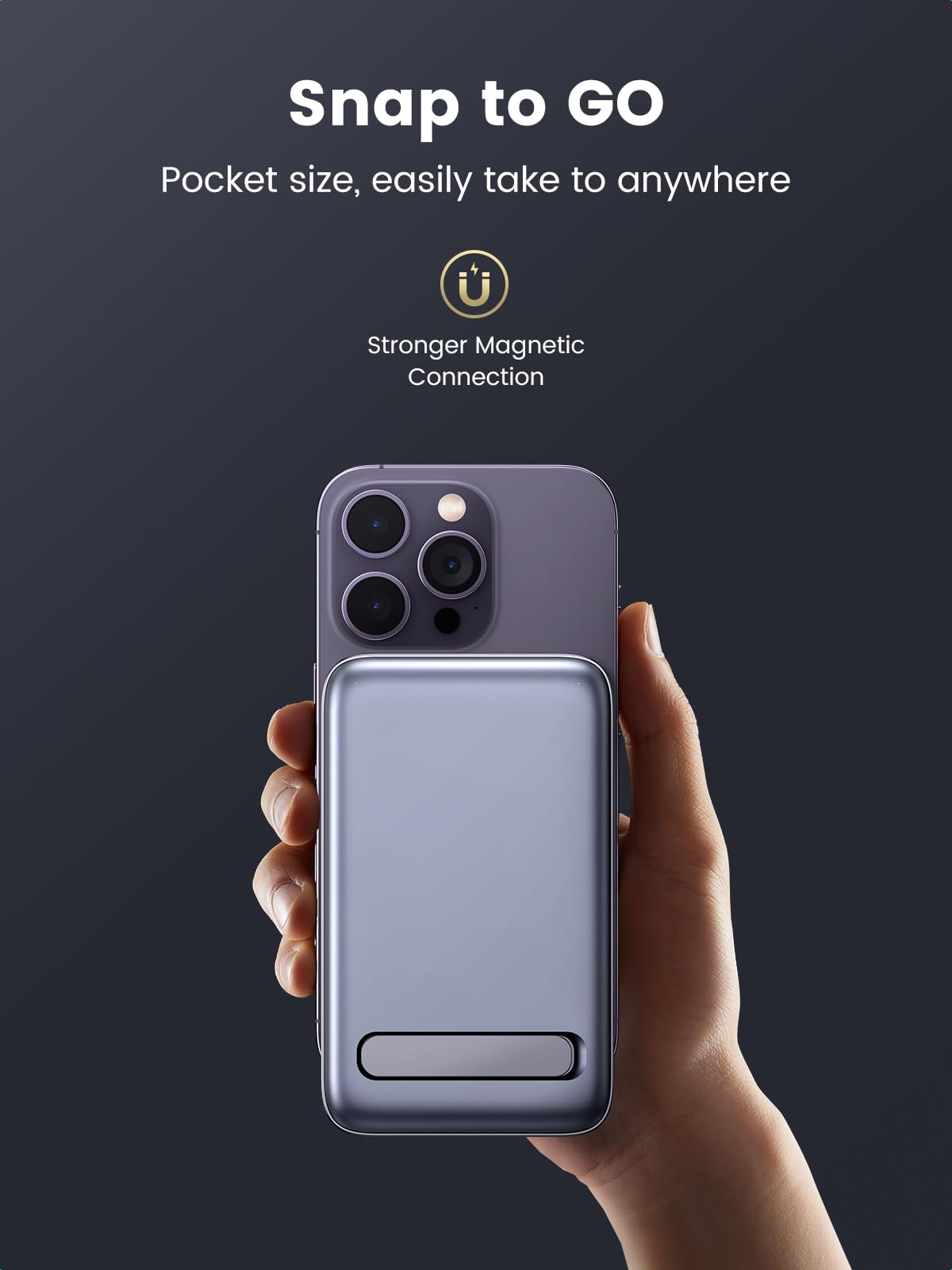 Ugreen Foldable Kickstand Magnetic Battery 10000mAh – NCP Group